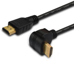 SAVIO CL-108 v2.0 nagysebességű HDMI (M) - HDMI (M) derékszögű kábel 1.5m (SAVIO CL-108)