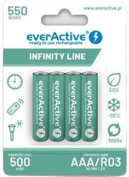 everActive 4 db AAA elem készlet, everActive, 550 mAh, 1, 2 V, zöld (4XEVBHRL03-550)