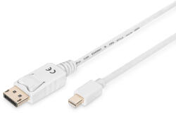 ASSMANN AK-340102-010-W DisplayPort kábel 1 M Mini DisplayPort Fehér (073246)