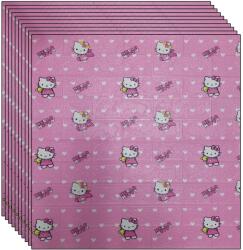 NEXTLY 50 x 3D NEXTLY öntapadós tapéta készlet, falra vagy mennyezetre, vízálló, állítható, erős ragasztó, könnyen felszerelhető, fedőfelület 26, 5 nm, 70x77 cm, Hello Kitty design, rózsaszín (s50tptHKmare)