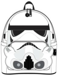 Loungefly Star Wars hátizsák: rohamosztagos, Loungefly, ökológiai bőr, 23x28x11 cm, fehér/fekete