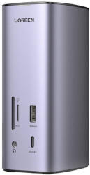 UGREEN Revodok Pro CM555 USB-C multifunkcionális dokkoló állomás USB-C kábellel, szürke