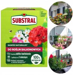 SUBSTRAL Természetes műtrágya balkonvirágokhoz 650 g - Buja virágzás (Substral)