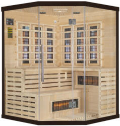  Sundum Solea 4 személyes Infravörös Sarok Szauna Fekete