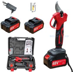 Motoyama Japan Foarfeca gradina electrica cu 2 acumulatori 48V x 8AH, pentru gradina, diametru taiere 27mm, Valiza, profesional Motoyama Japan CMP1728 (CMP1728) Foarfeca gard viu