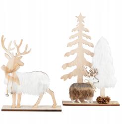 Livarno Home Filc dísz dekoráció Rénszarvas Karácsonyfa filc 2db Ünnepek (23896)