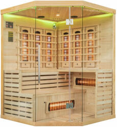  Sundum Solea 4 személyes Infravörös Sarok Szauna természetes