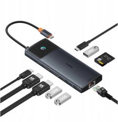 Baseus Hub adapter 10in1 Baseus Usb-c 2xHDMI, 3xUSB-A, Usb-c, RJ45, Sd/tf, Pd (cs (B00061800123-00)