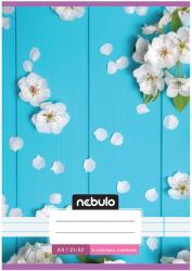 Nebulo Nebulo: Tűzött 4. osztályos fehér virágos mintás vonalas füzet 21-32 A/5 (VO4-1-CM-A5-12345984)