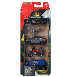 Mattel Matchbox Jurassic World Dino Capture Team 5db-os kisautó szett - Mattel (JGL60/JGL24) - innotechshop