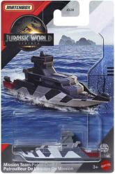Mattel Matchbox Jurassic World: Mission Team Patrol Craft kishajó 1/64 - Mattel (JGL59/JGK95) - innotechshop
