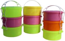  Ételhordó 3 részes színes