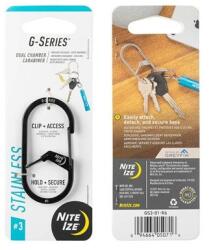 Nite Ize Carabină Nite Ize G-Series 3 - Black