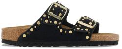 Birkenstock papucs velúrból Arizona Rivet fekete, 1030348 - fekete Női 41