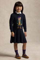 Ralph Lauren gyerek pamutruha sötétkék, mini, harang alakú, 312950801001 - sötétkék 117-123