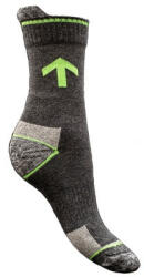 TOP Zokni munkavédelmi gumirozott szár erősített sarok szürke/zöld, 44-46 (TOP_GLADIATOR01-44-46)