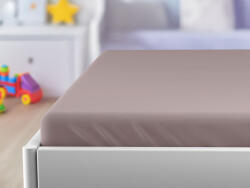  Cearceaf jersey pentru patut copii maro deschis 70 x 140 cm