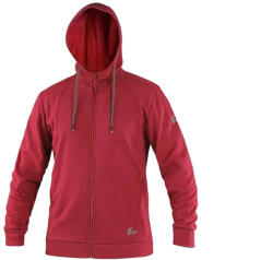 CXS HARRISON Férfi kapucnis pulóver piros L 152001025094 (152001025094)