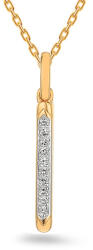Heratis Forever Finom medál gyémántokkal Suzan, 14K, sárga arany IZBR675PR