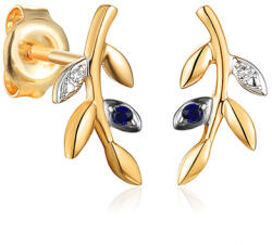 Heratis Forever Zafír fülbevaló zafír levelekkel IZBR662NZ