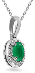Heratis Forever Smaragd medál 0, 19 ct Kayia, fehér arany IZBR091ASP