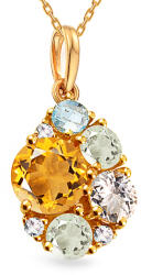 Heratis Forever Licia arany medál drágakövekkel és gyémánttal 0, 010 ct IZBR602P