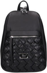 Karen N 242 fekete fonott rostbőr női hátizsák