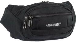 Adventurer Tágas belsejű, 4 részes fekete övtáska Adventurer (at 5357 fekete)