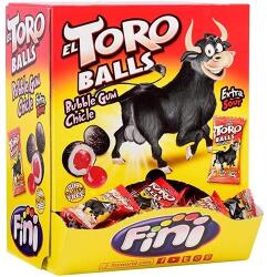 Fini El Toro Golyó Gyümölcsízű Töltelékkel Töltött Rágógumi 1000g (200db×5g)
