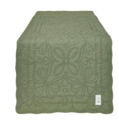 Nuvole di Stoffa Zöld színű, steppelt asztali futó - 40x140cm