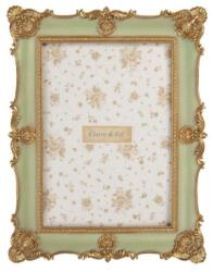 Clayre & Eef Zöld képkeret barokkos arany színű díszítéssel - szep-otthon - 7 790 Ft