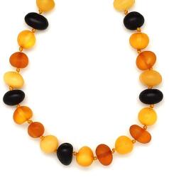 R. M. ékszer Borostyán kerekített matt vegyes nyaklánc 55cm (023607)