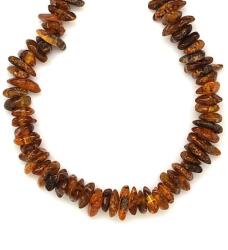 R. M. ékszer Borostyán splitter nyaklánc B 45cm (023543)