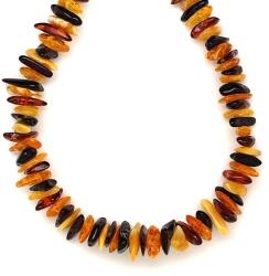 R. M. ékszer Borostyán vegyes splitter nyaklánc 55cm (023651)