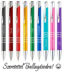 Ajándékgyár Gravírozott golyóstoll Szeretettel ballagásodra türkizkék (GGT33)