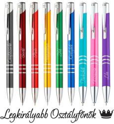 Ajándékgyár Gravírozott golyóstoll Legkirályabb osztályfőnök rózsaszín (GGT47)