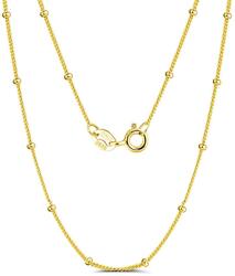 BeSpecial Colier argint 925 placat cu aur 18K, 50 cm (CRR170)