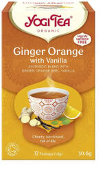  BIO Narancsos gyömbér tea vaníliával 17x1, 8g Yogi Ginger Orange