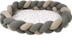 Bubaba fonott babafészek 3in1- Green hearts (47726)