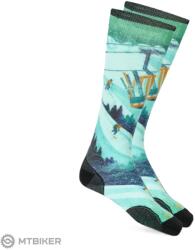 Smartwool Ski Zero Cushion Ski Day Print OTC térdzokni, capri (M)