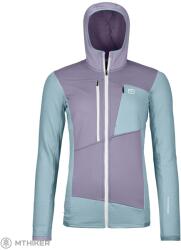 ORTOVOX Fleece Grid női pulóver kapucnival, glacier grey (S)