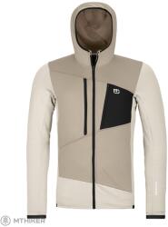 ORTOVOX Fleece Grid pulóver kapucnival, white/chalk (L)