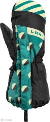 LEKI Little Paw Mitt Long gyerek kesztyű, black/medium green/frozen yellow (3.0)