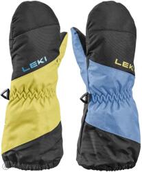 LEKI Little Swtch Zero Mitt Long gyerek kesztyű, black-light blue-light yellow (2.0)