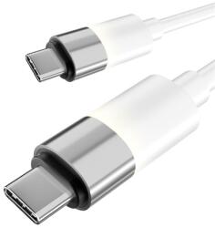 AVAX CB317 GLOWY 2m 60W USB-C fehér gyorstöltő kábel AVAX_CB317 (AVAX_CB317)
