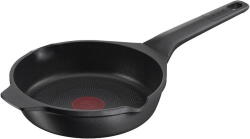 Tefal Tigaie Tefal Robusto, 20 cm, inductie, invelis antiaderent din titan, aluminiu turnat, indicator Thermo-Signal, margini turnare, maner lateral integrat, negru (3168430333840) - dwyn