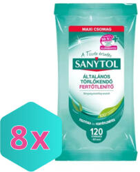  Sanytol fertőtlenítő tisztító kendő 120db/csg KARTON - 8 csg (DA503XSZWYK3045206313506)