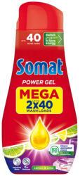 Somat All in 1 Power Gel Lemon&Lime gépi mosogatószer gél 80 mosogatás 2 x 720 ml (DA503XSZWY9000101583830)