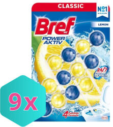 Bref wc tisztító golyós Mega Pack (3DB-OS) power aktiv 3X50g lemon KARTON -9 cs (DA503XSZWYK9000100753371)