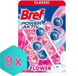 Bref Power Aktiv WC tisztító golyó Flower 3×50 g (3 db) KARTON -9 cs (DA503XSZWYK9000100989008)